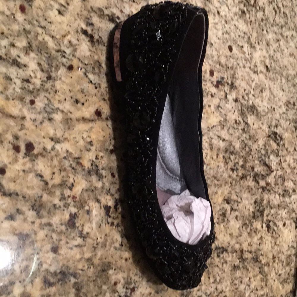 Kenneth Cole black Sparkle flat worn twice